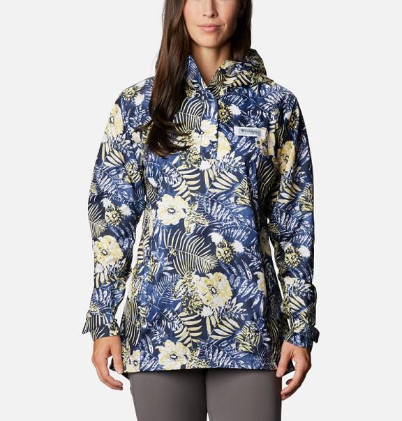 Columbia Tidal Spray II Windbreaker Navy For Women's NZ40518 New Zealand